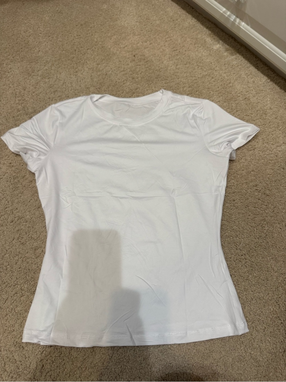 Classic Women's White Crewneck Tee